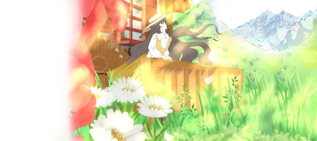 Aiko at the balcony of her chalet