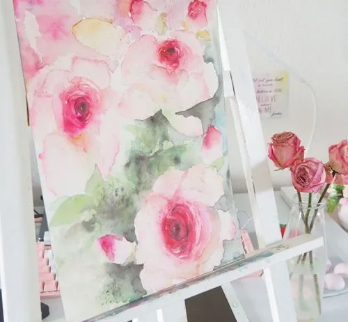 Abstract Flower Painting